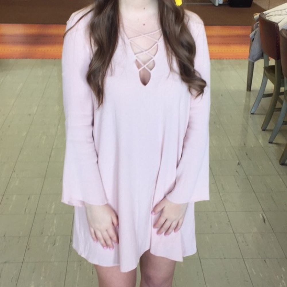 ASTR Lace-up Dress from Nordstrom